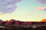 Conrad Buff, Desert River with Distant Hills