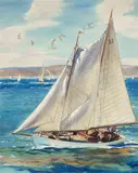 Maurice Logan, Sailboat and Seagulls
