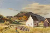 Tom Theodore Craig, The Vegetable Garden, watercolor on paper