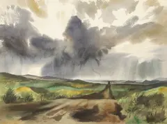 Standish Backus, Jr., Approaching Storm, watercolor on paper