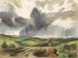 Standish Backus, Jr., Approaching Storm, watercolor on paper