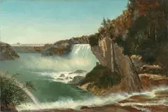 John Appleton Brown, View of Niagara Falls, oil on canvas