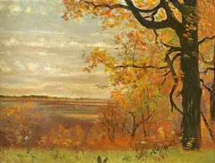 Autumn Landscape by Nelson Augustus Moore, oil on canvas, offered May 2007