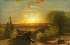 James Fairman, Bear River Notch, Maine, oil on canvas