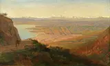 Henry Augustus Ferguson, Vina del Mar from the South, Chile, oil on canvas
