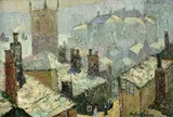 Hayley Lever, House Tops and Bay, St. Ives