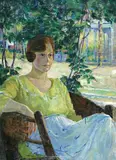 Louise Eleanor Zaring, Portrait of Eleanor, oil on canvas