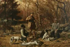 John Martin Tracy, Hunter's Rest, oil on canvas