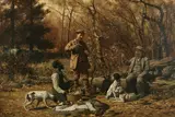 John Martin Tracy, Hunter's Rest, oil on canvas