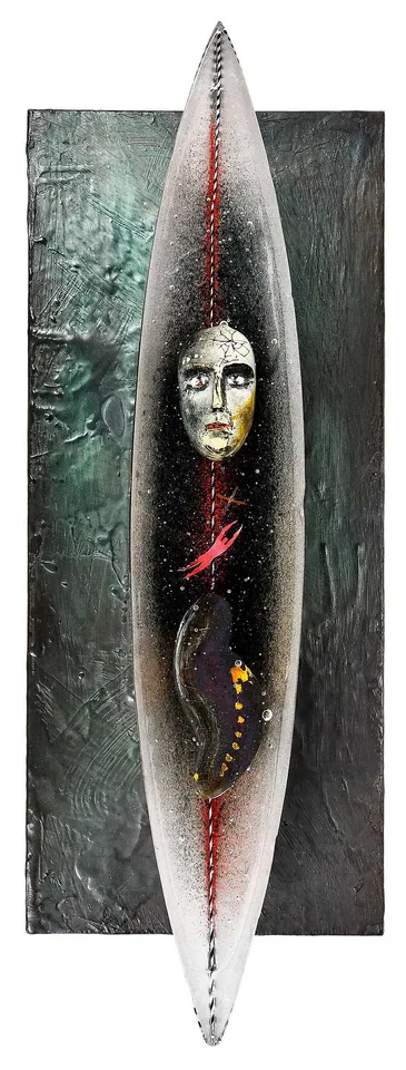 Bertil Vallien, Glass Sculpture, 1999, sandcast glass