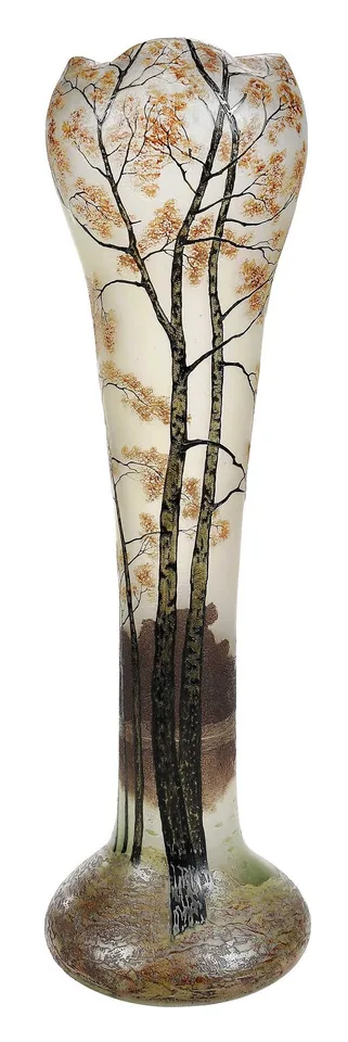 Auguste Legras, Monumental Cameo Glass Vase