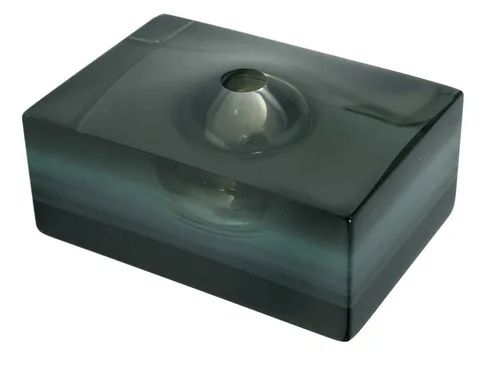 Tom Patti, Glass Sculpture, 1986-1987, Compacted Solarized Bronze with Green (TP 65)
