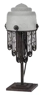 Muller Frères, Luneville French Art Deco Table Lamp
