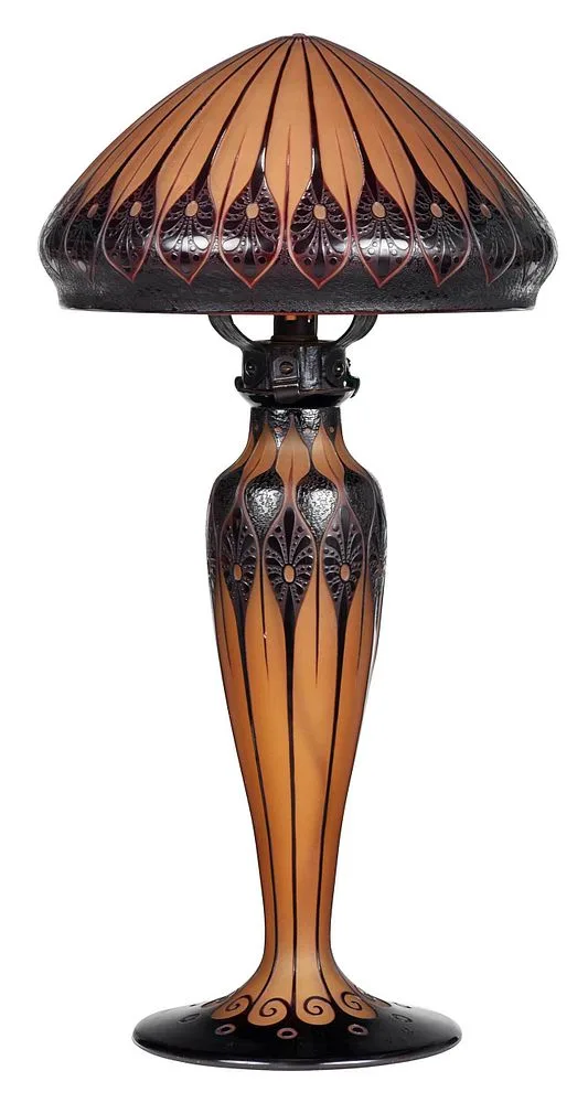 D'Argental, Cameo Glass Table Lamp, 1991