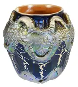 Durand, Iridescent Crackled Art Glass "Lava" Vase