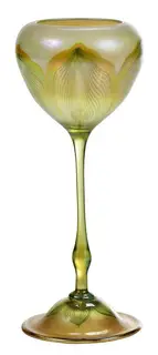 Quezal, Floriform Art Glass Vase