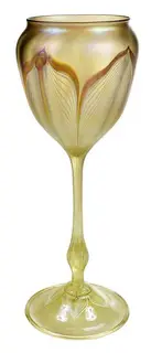 Quezal, Floriform Art Glass Vase