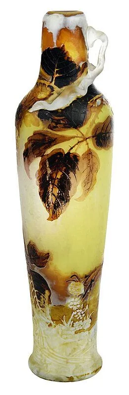 Muller Frères, Luneville Cameo Art Glass Vase