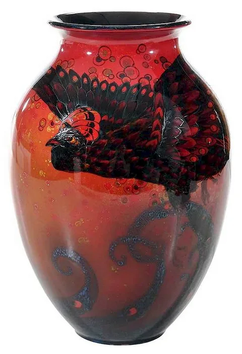 Royal Doulton, Flambe Vase by Eaton