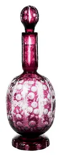 Stevens & Williams, Amethyst Intaglio Decanter