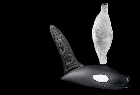 Preston Singletary, Untitled, 2011, blown and sand carved glass
