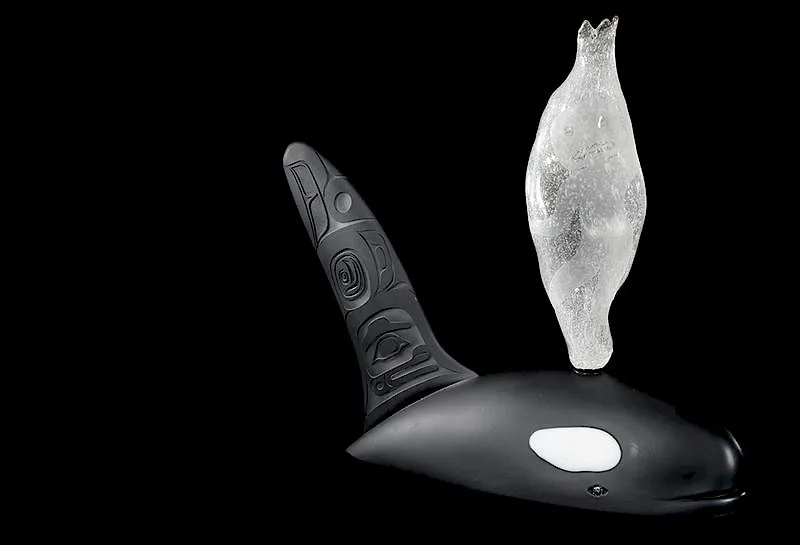 Untitled by Preston Singletary, 2011, blown and sand carved glass, sold May 2018
