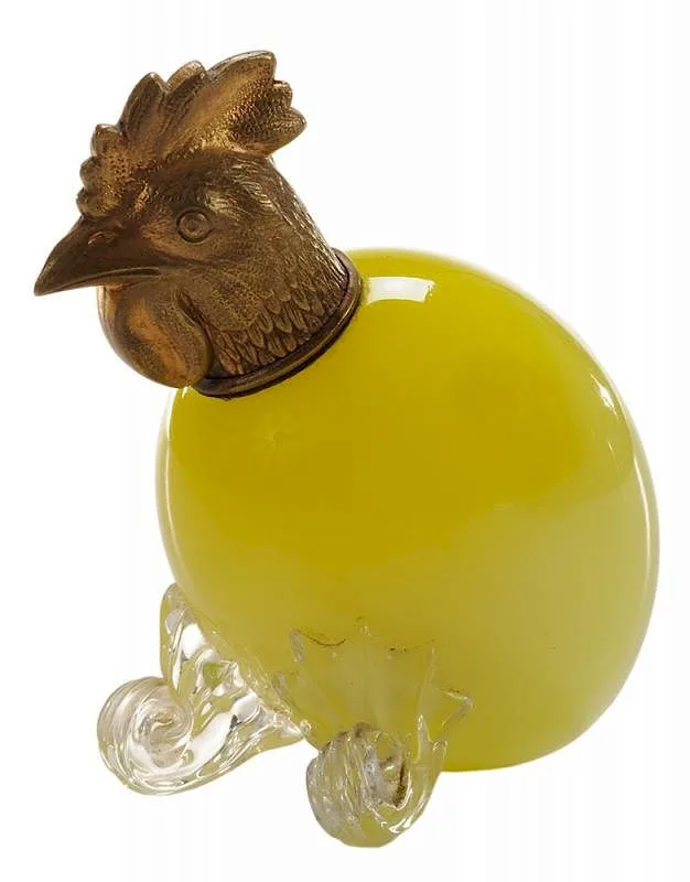 Yellow Egg-Shaped by Thomas Webb & Sons, sold Jul 2015