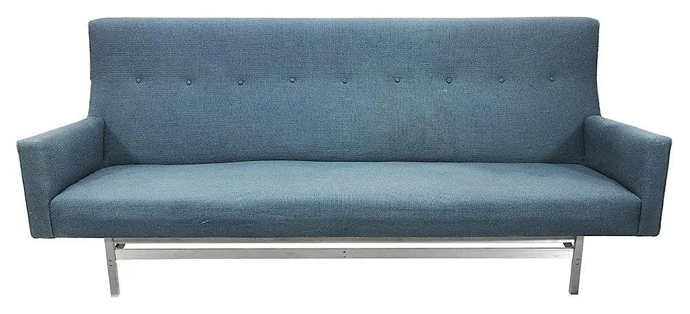 Mid-Century Modern Sofa by Jens Risom, circa 1960s, upholstery scrim with original label "Jens Risom Design Inc.", sold Jul 2015