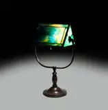 Handel, Leaded Slag Glass Desk Lamp