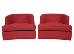 1922-2003, Pair of Swivel Lounge Chairs by Harvey Probber, 1922, sold Dec 2025