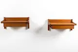 Kai Kristiansen, Wall-Mounted Nightstands (2), 1960s, Teak