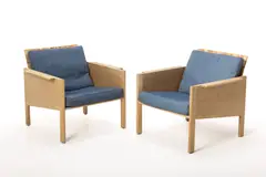 Lounge Chairs (2) by Kai Kristiansen, ca. 1965, Oak, sold Sep 2026