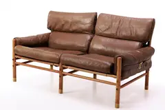Arne Norell, 'Kontiki' Settee, ca. 1970, Leather
