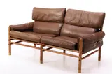 Arne Norell, 'Kontiki' Settee, ca. 1970, Leather