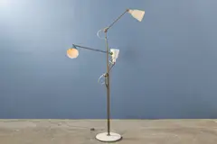 Angelo Lelii, Rare Floor Lamp, 1949, Painted aluminum