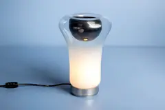 Angelo Mangiarotti, Early 'Lesbo' Table Lamp, ca. 1966, Opaque glass