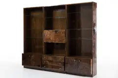 Wall Unit by Aldo Tura, 1970s, Lacquered goatskin, sold Sep 2026