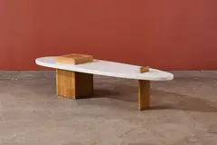 Harvey Probber, Coffee Table, 1960s, oak-veneered wood