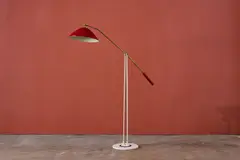 Stilnovo, Articulating Floor Lamp, 1950s, brass