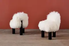 Cini Boeri, 'Botolo High' Chairs (2), 1972, / 2020 Upholstery