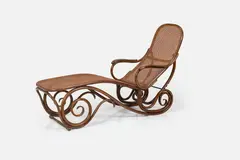 Thonet, Chaise Lounge, ca. 1888, Cane