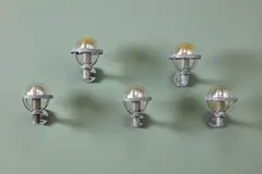 Louis Poulsen, Outdoor Sconces (5), ca. 1965, Galvanized steel