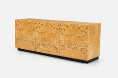 Arthur Umanoff, Eight-Drawer Dresser, 1970s, Bird's eye maple