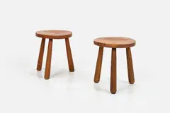 Axel Einar Hjorth, 'Uto' Stools (2), 1930s, Pine