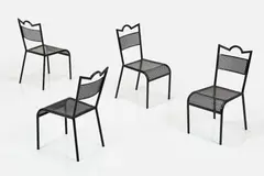 Mathieu Matégot, 'Tube' Dining Chairs (4), ca. 1951