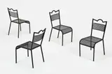 Mathieu Matégot, 'Tube' Dining Chairs (4)