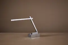 Angelo Lelii, Desk Lamp, 1950s, Chrome-plated steel
