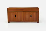 Paul Laszlo, Credenza, 1950s, Walnut