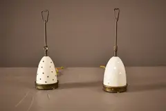 Angelo Lelii, 'Stellina' Table Lamps (2), 1950s, Brass