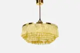 Hans Agne Jakobsson, Pendant Lamp, 1960s, Brass